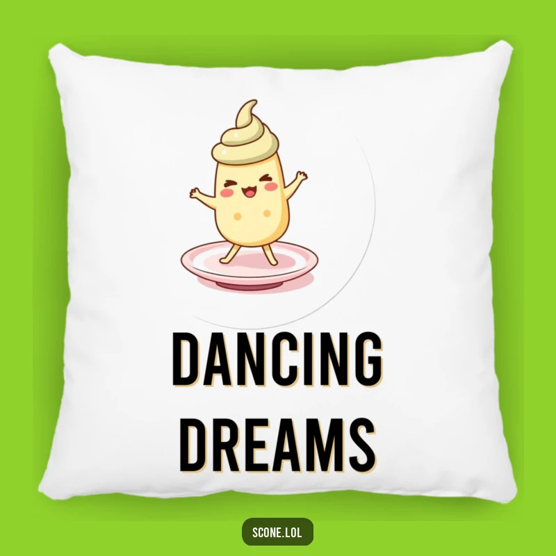Funny Scone Saucer Jig Pillow: Comfy and Hilarious Decor Accent