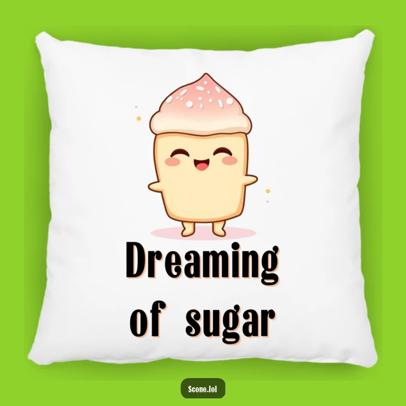 Funny Scone Sugar Rush Pillow: Snuggle with This Hilarious Delightful Pastry