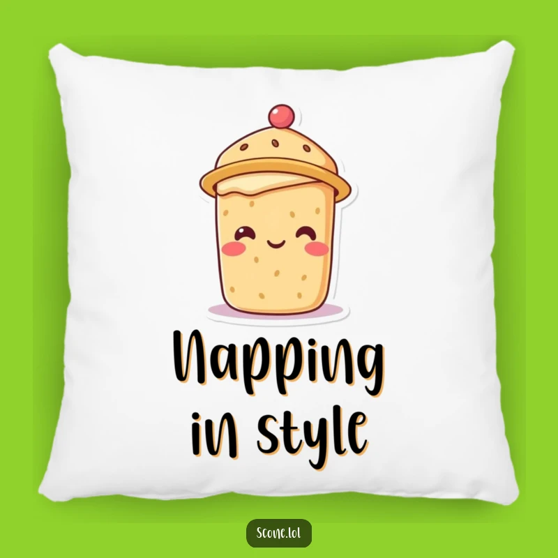 Funny Scone Tea Hat Pillow: Comfy and Hilarious Decor Accent