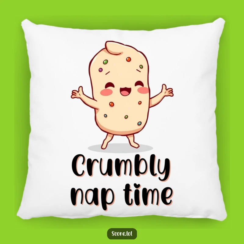 Funny Wobbly Scone Dance Pillow - Comfy & Crumbly Comfort
