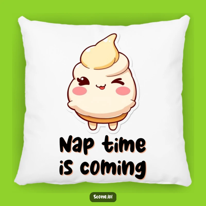 Cozy Funny Scone Wink Pillow: Snuggle Up with Playful Charm!