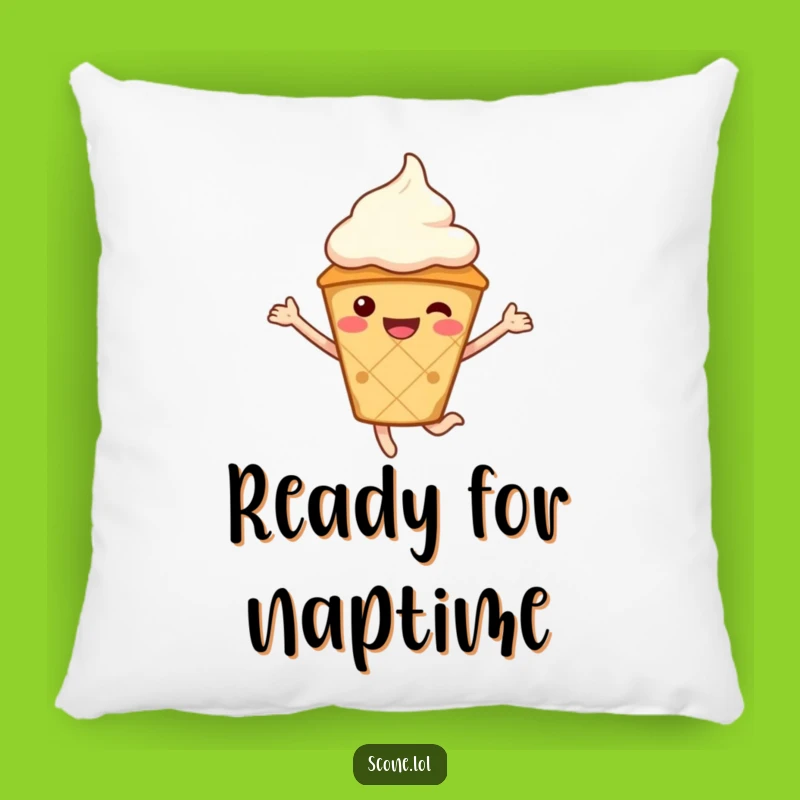 Funny Scone Pillow with Cream Hat, Cozy Comfort and Laughs - Unique Gift