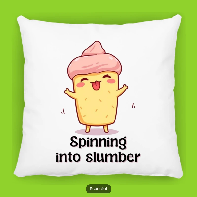 Funny Scone Spinning Pillow: Cozy & Silly Accent, Perfect Humorous Gift