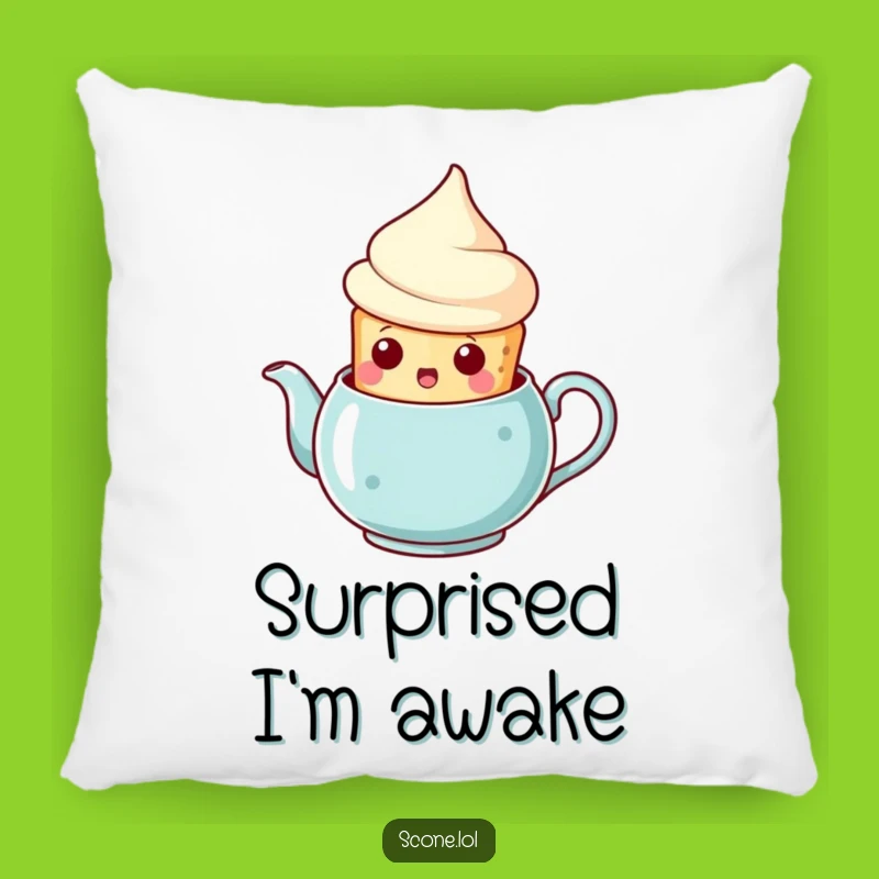 Funny Scone Teapot Surprise Pillow: Snuggle Up with this Hilarious Scone