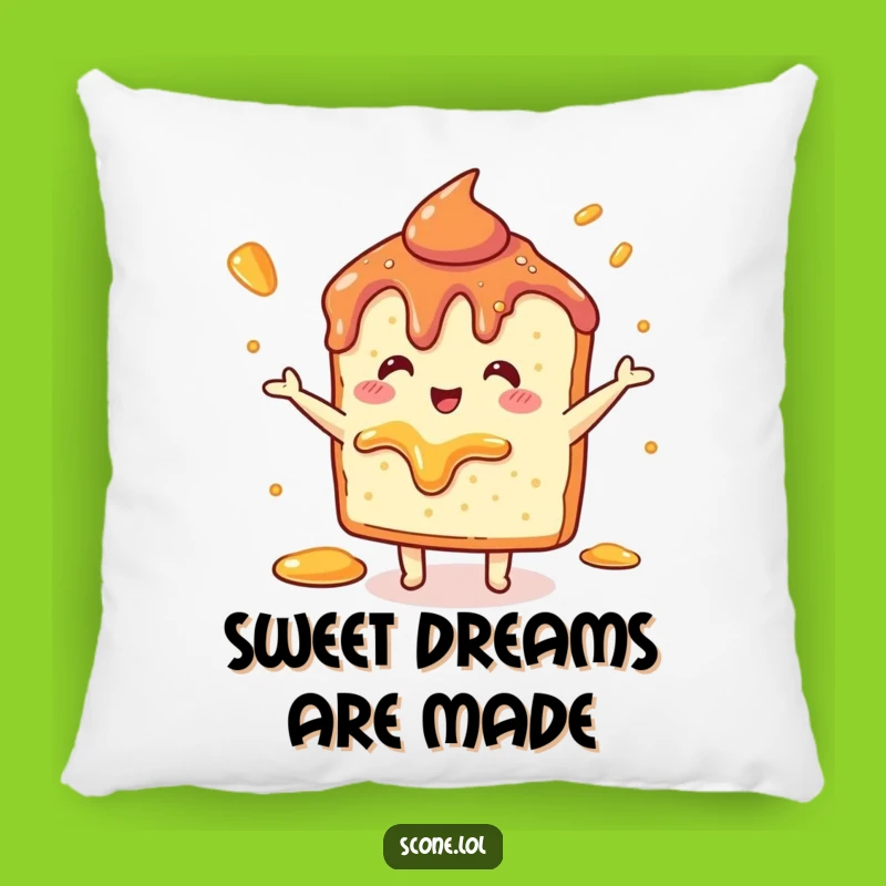 Funny Scone Jam Dance Pillow: Cuddle Up with Delightful, Humorous Comfort