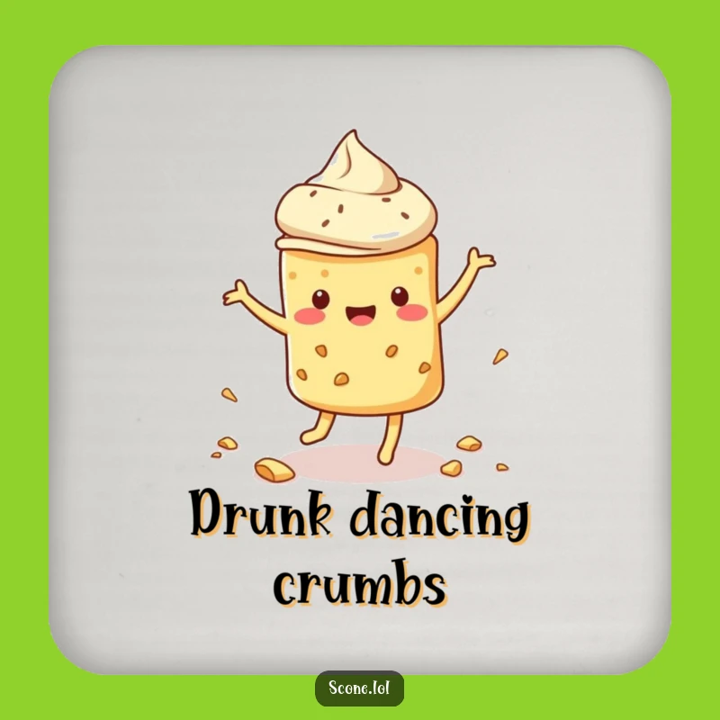Funny Dancing Scone Coaster: Keep Surfaces Neat with Pastry Pirouettes