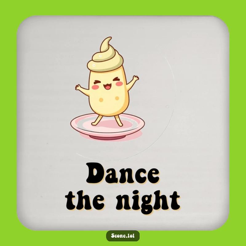 Funny Scone Saucer Jig Coaster: Protect Surfaces Hilariously