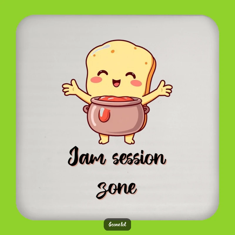 Funny Scone Jam Hug Coasters: Sweet Protection, Hilarious Decor for Loving Homes!