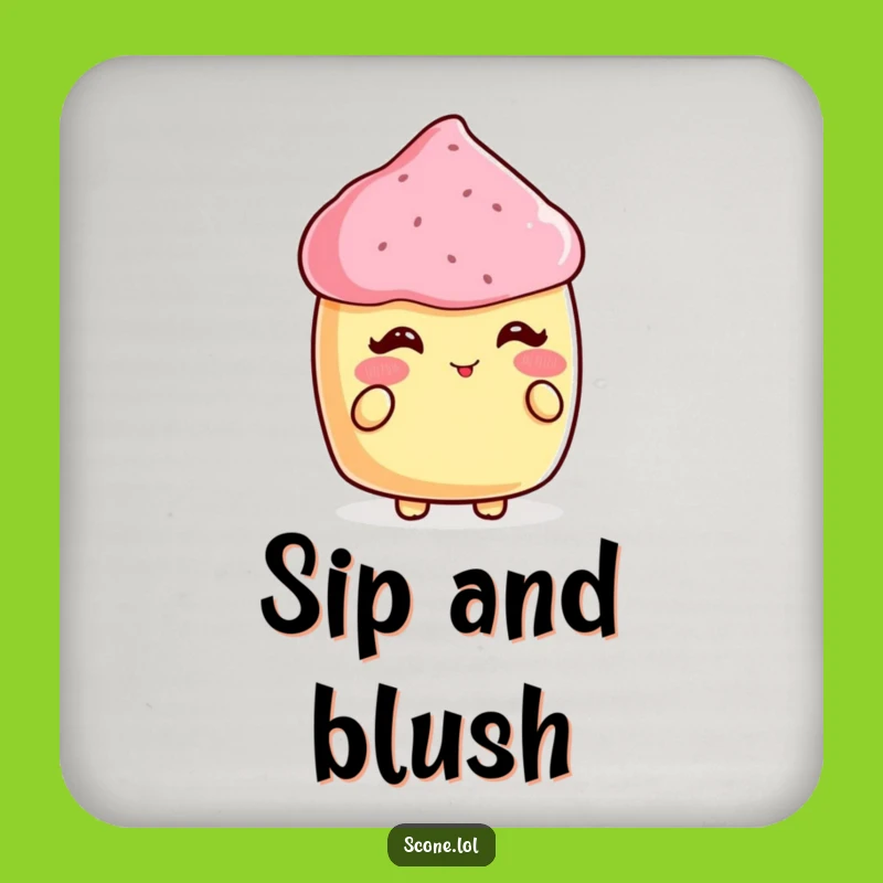 Funny Scone Compliment Coasters: Protect Surfaces with Sweetness, Great Gift