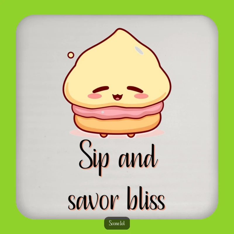 Funny Scone Coaster: Protect Your Surfaces with Baked Humor, a Funny Gift