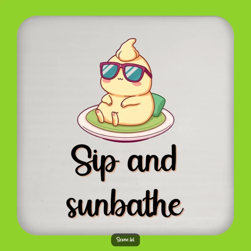 Funny Satay Coaster Set: Tiny Sunglasses Protection, Hilarious Table Decor, Perfect Housewarming Gift!