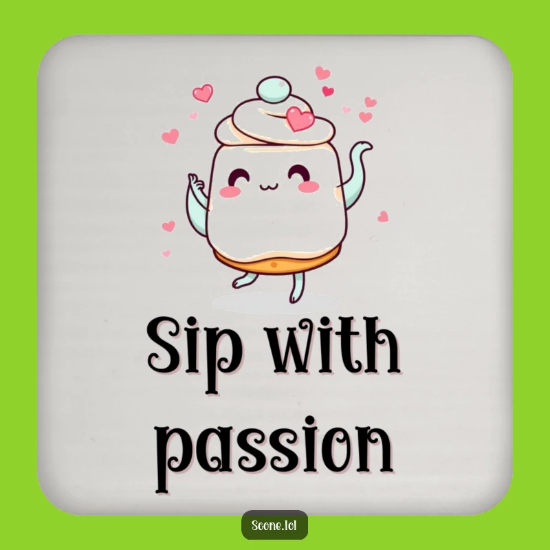 Funny Scone Love Coaster: Romantic Dance Protection, Perfect Small Gift