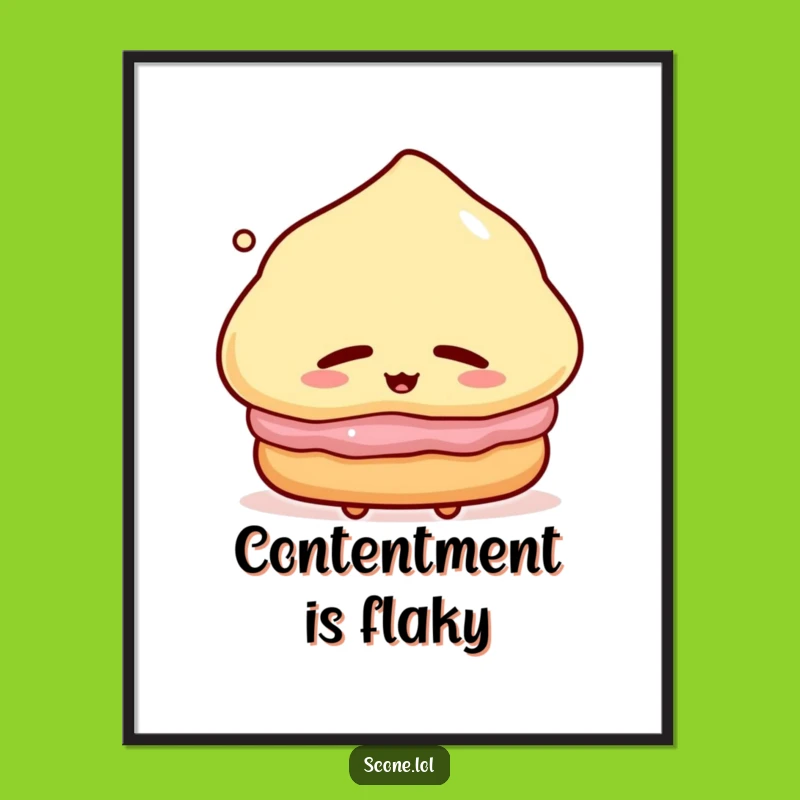 Funny Scone Poster: Sweet Serenity Art, a Wonderful Funny Gift