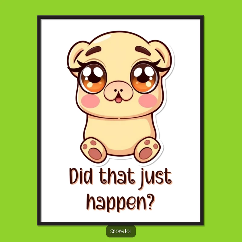 Funny Scone Poster: Astonishing Art, a Unique Funny Gift