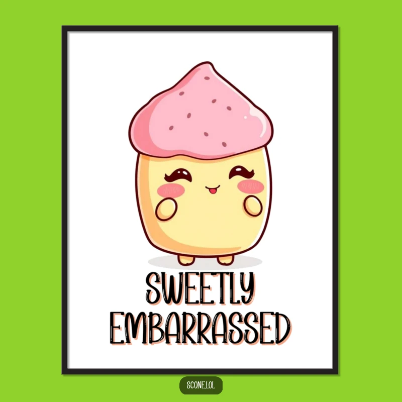 Funny Scone Compliment Art Poster: Sweet Decor for Your Walls, Perfect Gift