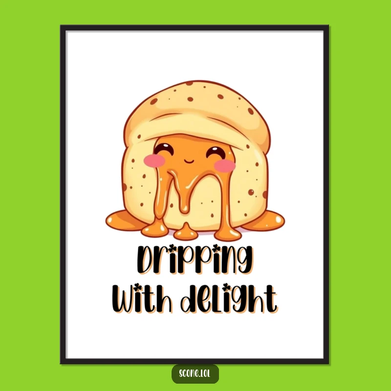 Funny Scone Jam Delight Poster - Add a Splash of Sweetness to Your Walls!