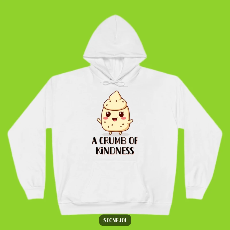 Funny Scone Crumb Hoodie: Cheerful Character Comfort for a Cozy Gift