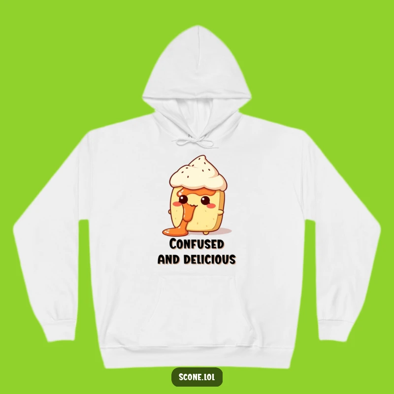Funny Jam Face Scone Hoodie: Cozy Up with This Hilarious Bewildered Pastry