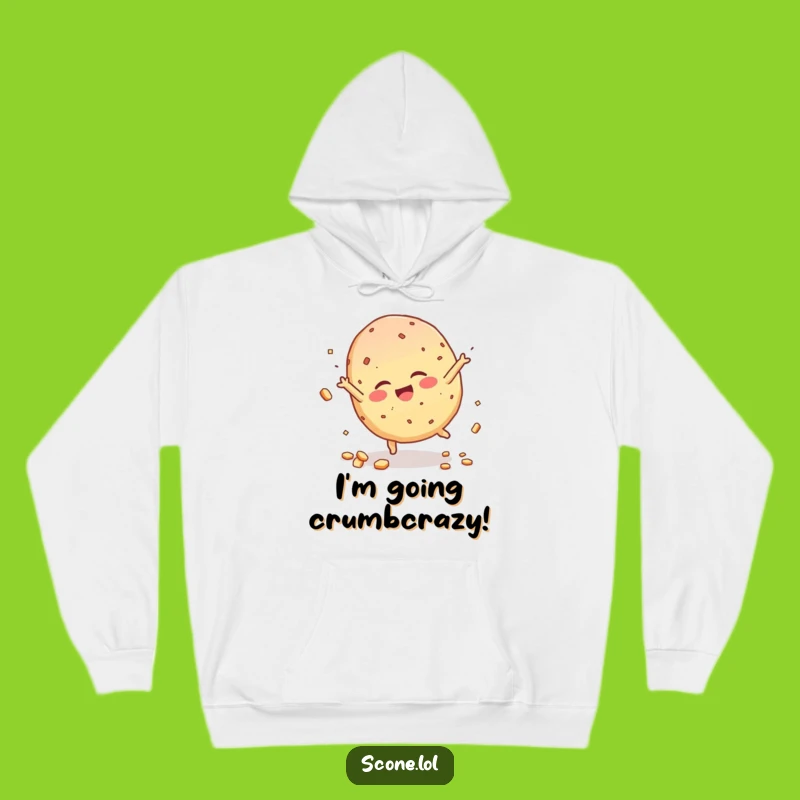 Cozy Funny Scone Hoodie - Giggling Cartwheel Fun - Warm and Humorous Gift