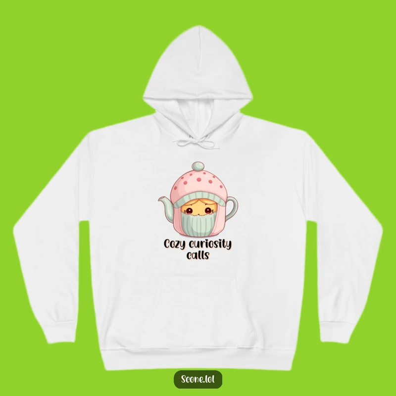 Cozy Funny Scone Tea Cozy Hoodie - Warmth and Whimsy for Curious Souls!
