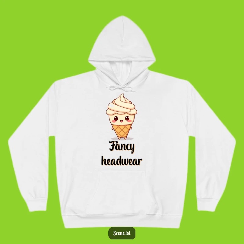 Funny Scone Cream Hat Hoodie: Cozy Up With a Sweetly Dressed Pastry