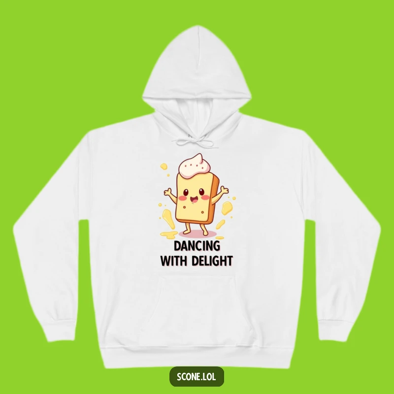 Funny Scone Dance Hoodie: Cozy Happy Character, Warm and Hilarious Gift