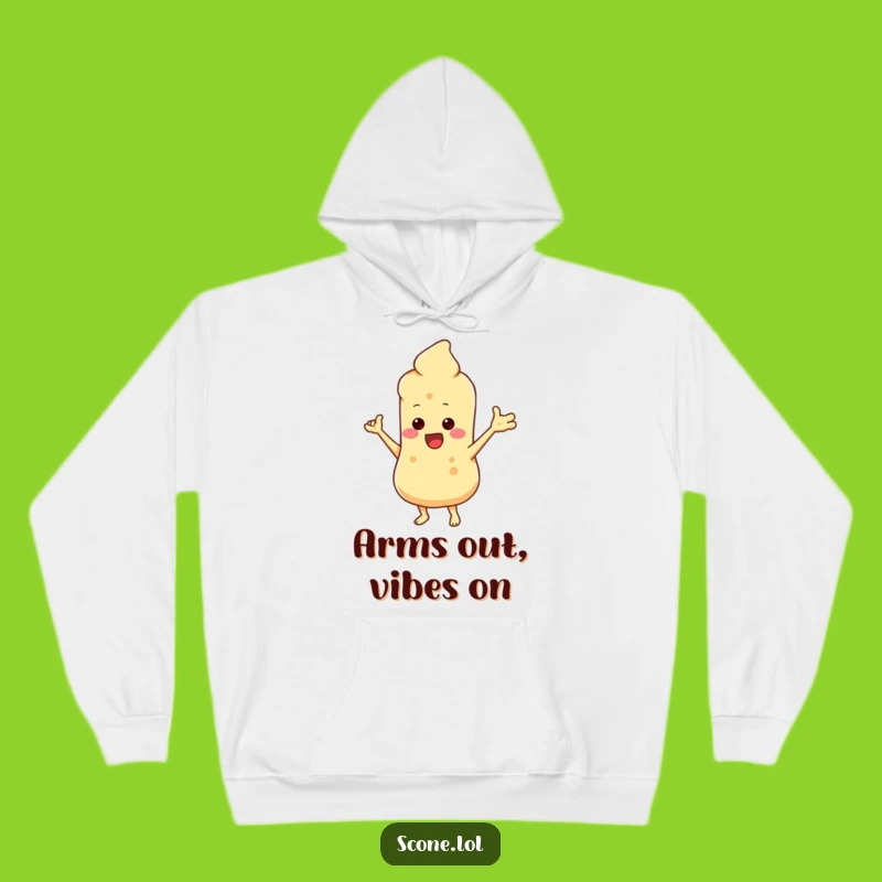 Funny Scone Dance Hoodie: Cozy Up With a Laughing Pastry Character