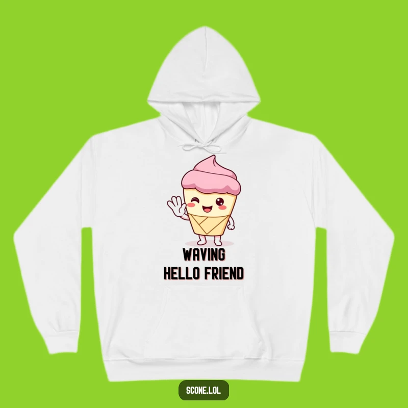 Funny Scone Hoodie: Cozy Greetings, a Warm Funny Gift