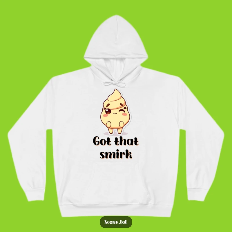Funny Scone Smirk Hoodie: Cozy Comfort with a Cheeky Attitude