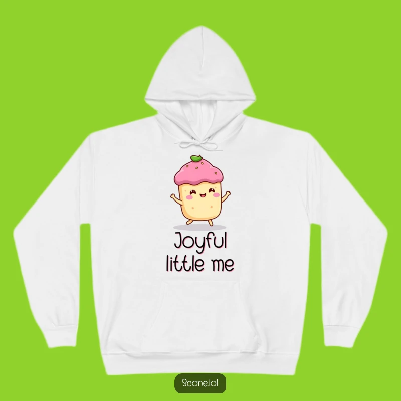 Funny Bouncing Scone Hoodie - Cozy Comfort with Baked Good Cheer