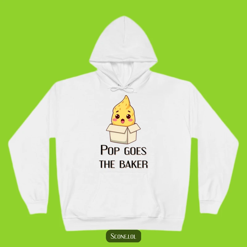 Cozy Funny Scone Surprise Hoodie: Stay Warm with a Startled Baked Good, Ideal Funny Gift