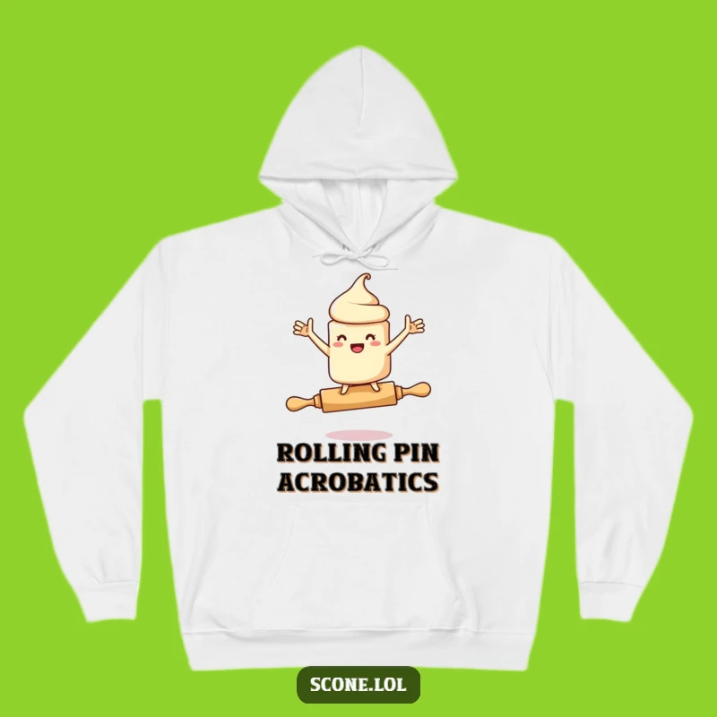 Cozy Funny Scone Rolling Pin Hoodie: Stay Warm and Witty with This Comical Design