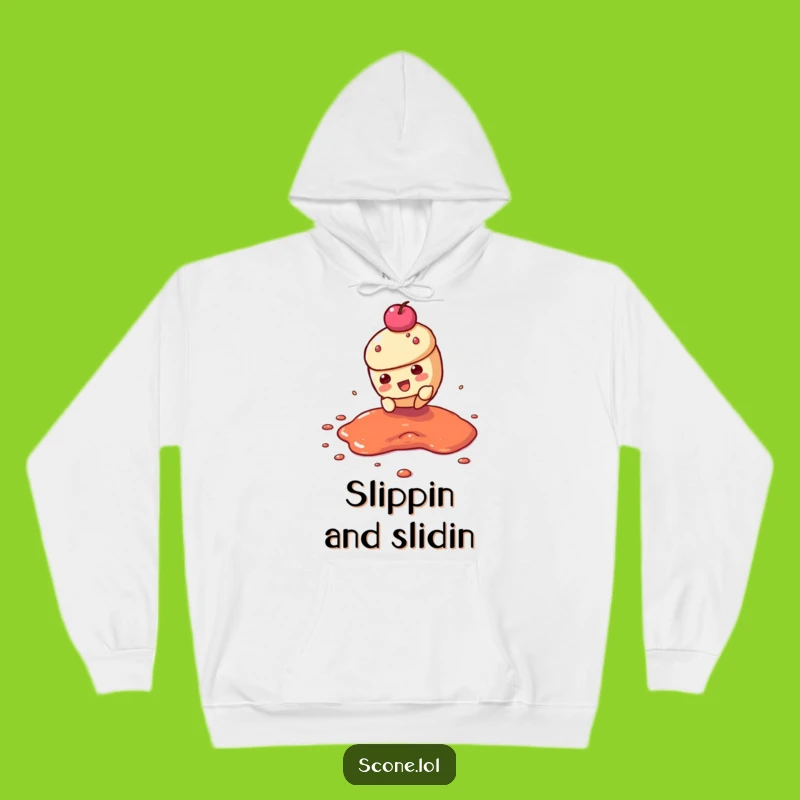Funny Scone Jam Slide Hoodie: Cozy Up With a Slippery Pastry