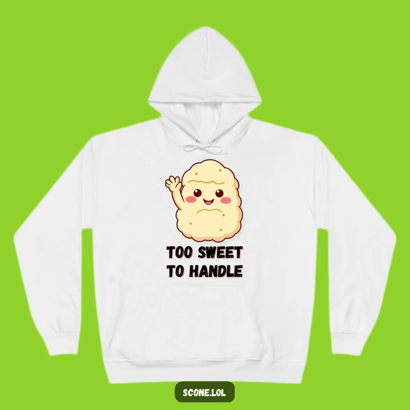 Funny Scone Wave Hoodie: Cozy Smiling Pastry Is A Comfy And Hilarious Gift For Scone Fans