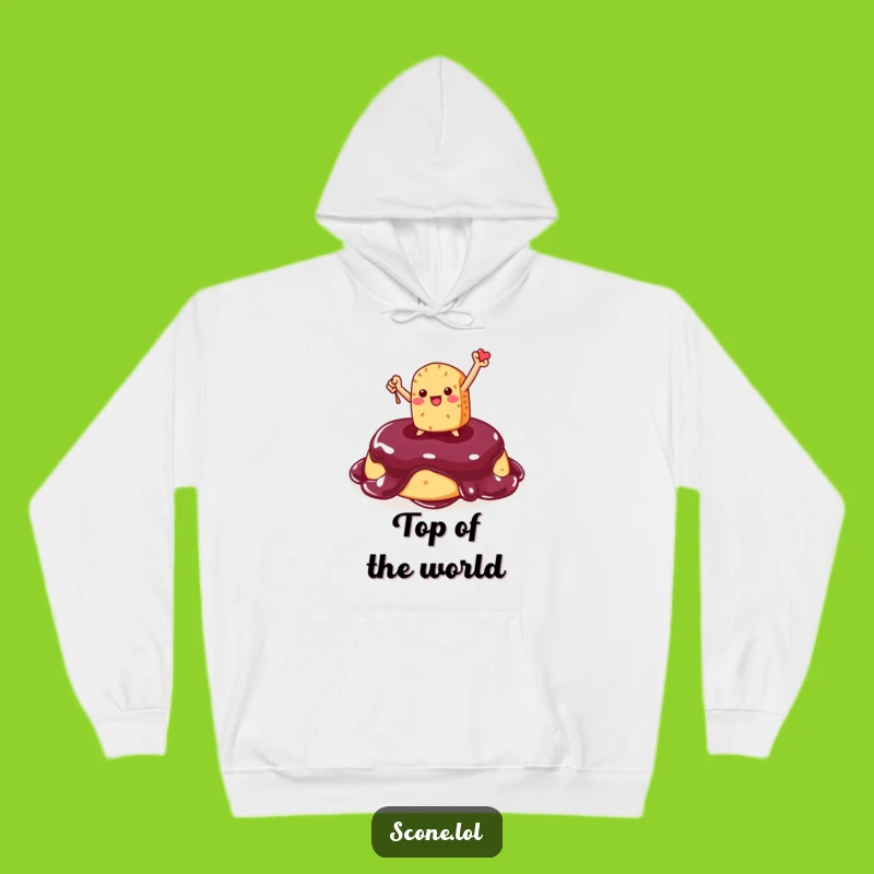 Cozy Funny Scone Jam Hoodie: Triumphant Foodie Comfort, Hilarious Victory Gift for Scone Fans!