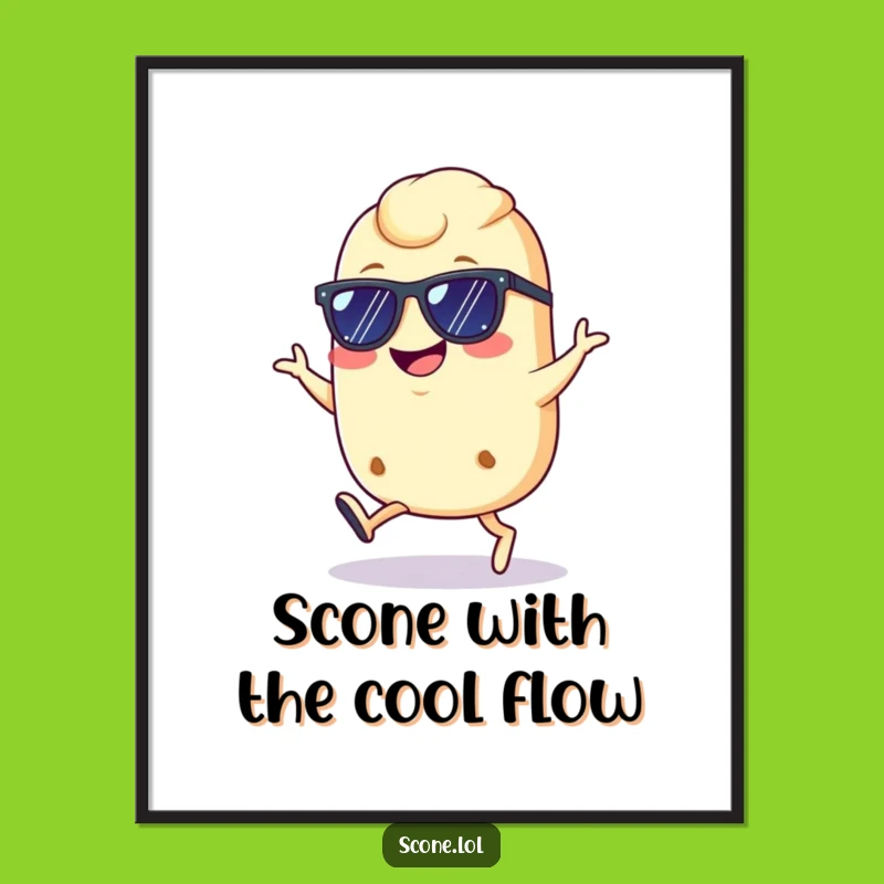 Chic Free Printable Wall Art: Sunglasses Scone - Cool Downloadable Decor