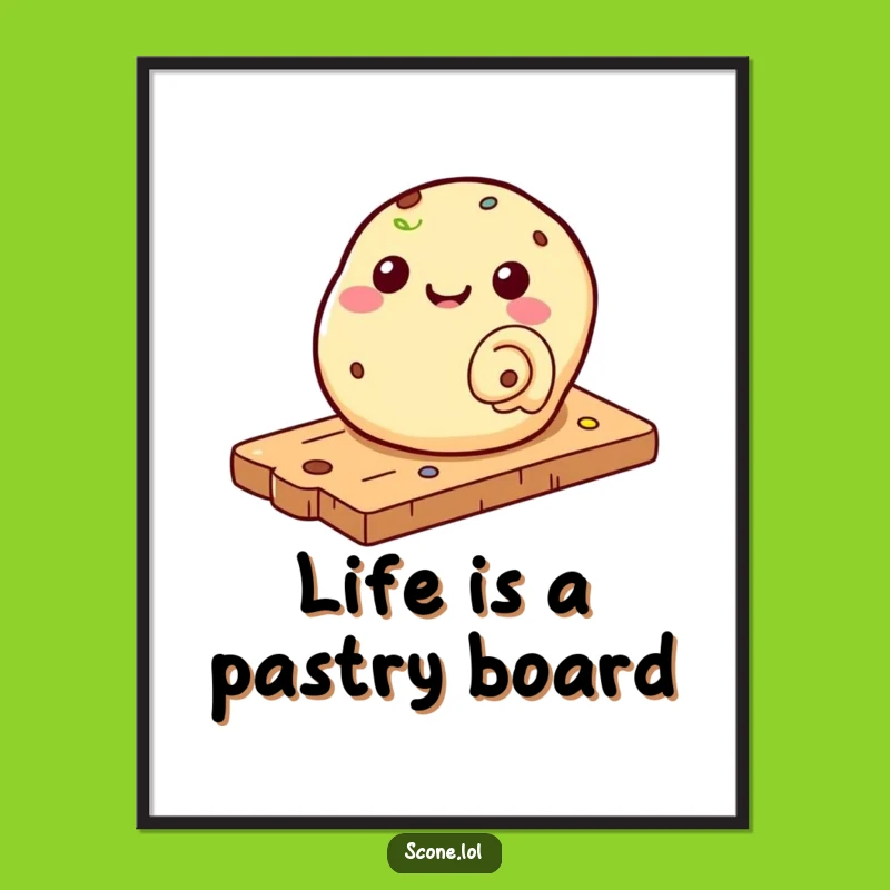 Funny Free Printable Wall Art: Rolling Scone Poster, Hilarious Downloadable Decor Gift!