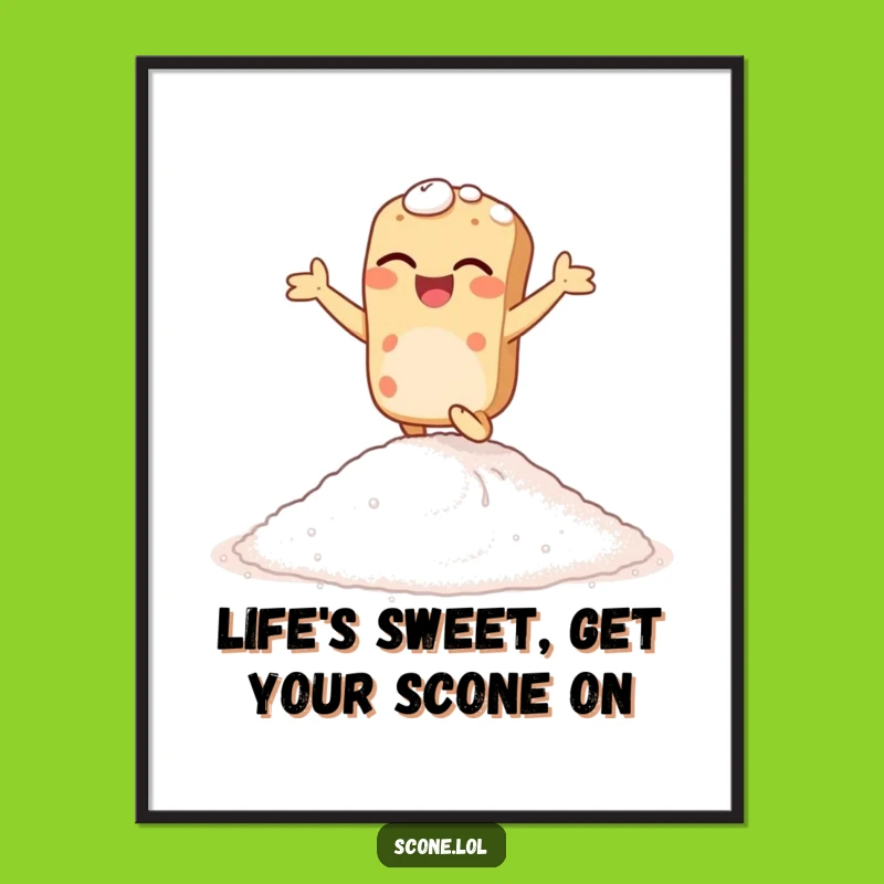 Whimsical Free Printable Wall Art: Giggling Scone Hopping - Cute Downloadable Decor