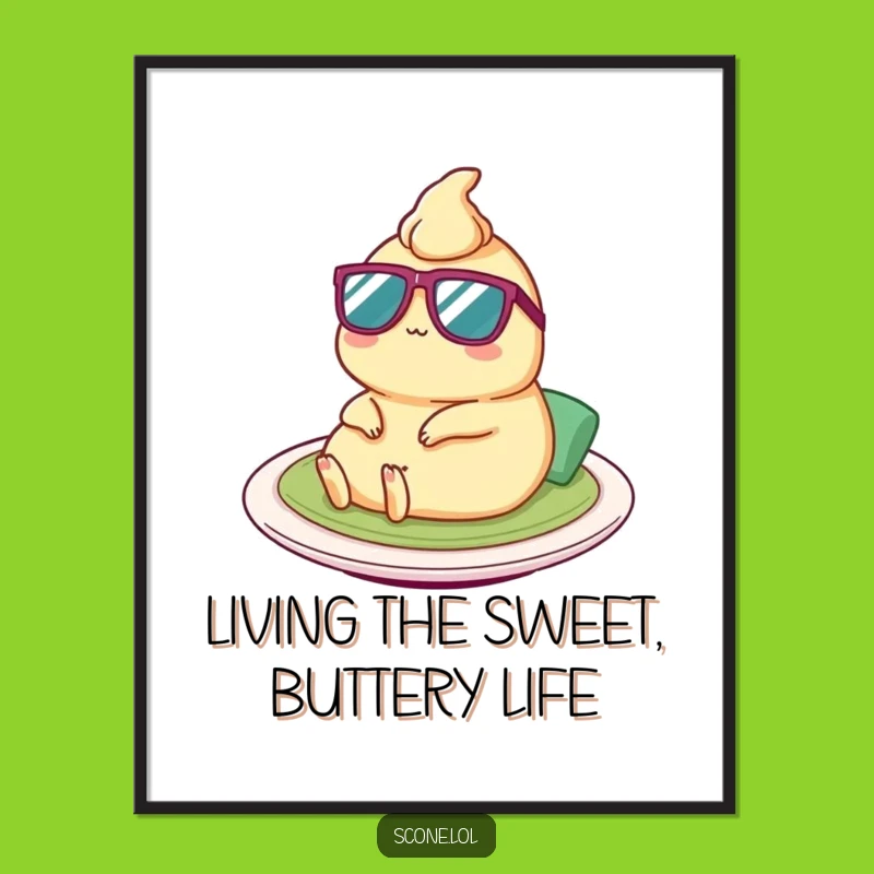 Funny Free Printable Satay Wall Art: Cool Sunglasses Satay for Humorous Downloadable Decor