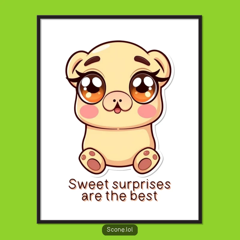 Surprise! Scone Art: Free Printable Humorous Downloadable Wall Art for Whimsical Decor