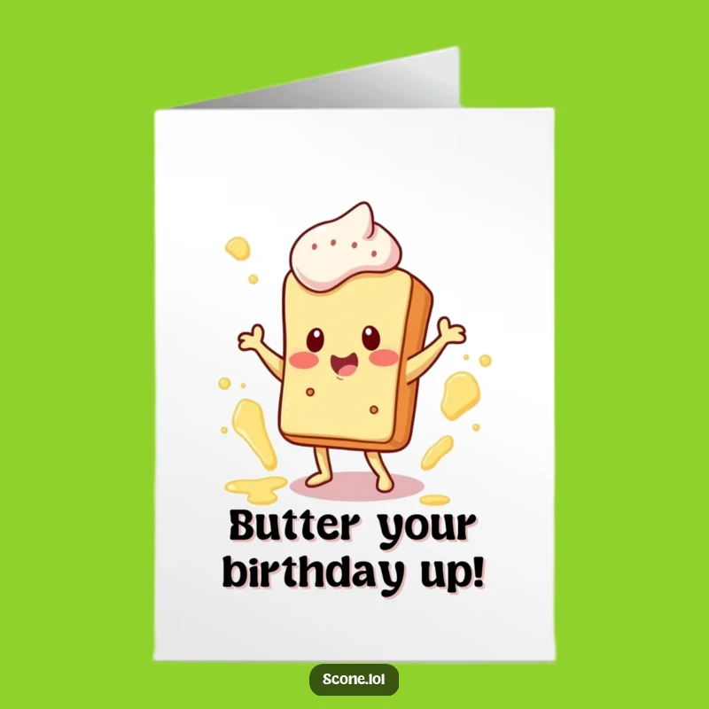 Free Printable Birthday Card: Dancing Scone Joy, Hilarious Downloadable Gift