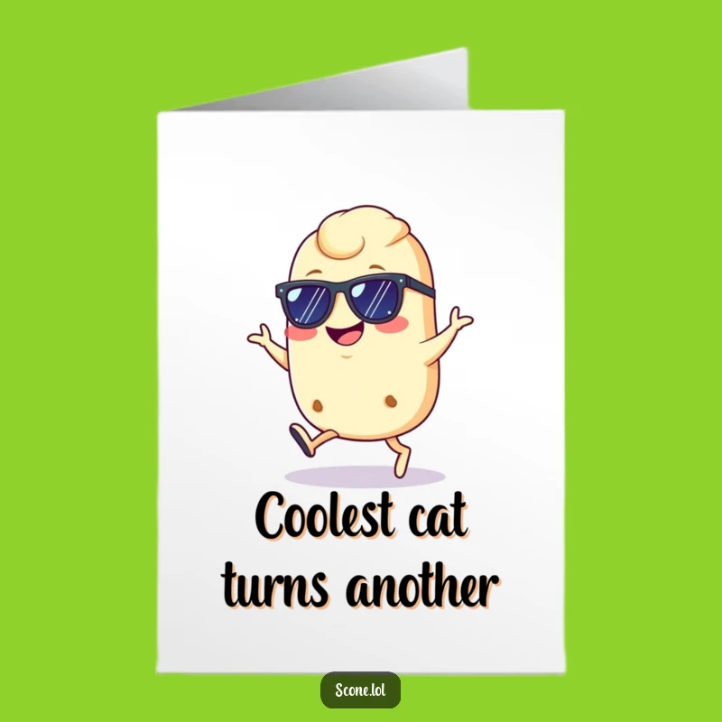 Cool Free Printable Birthday Card: Sunglasses Scone - Awesome Downloadable Gift