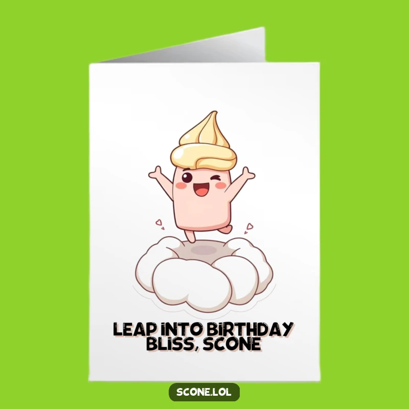 Free Printable Joyful Scone Birthday Card - Creamy Leap Downloadable Funny Gift