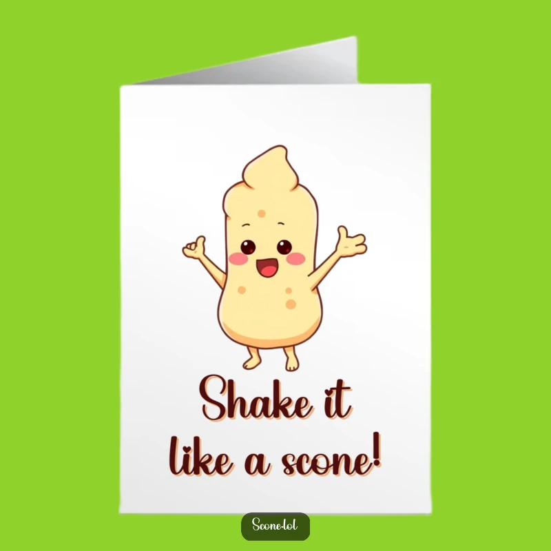 Funny Free Printable Birthday Card: Sassy Scone Dancing, Downloadable & Print at Home