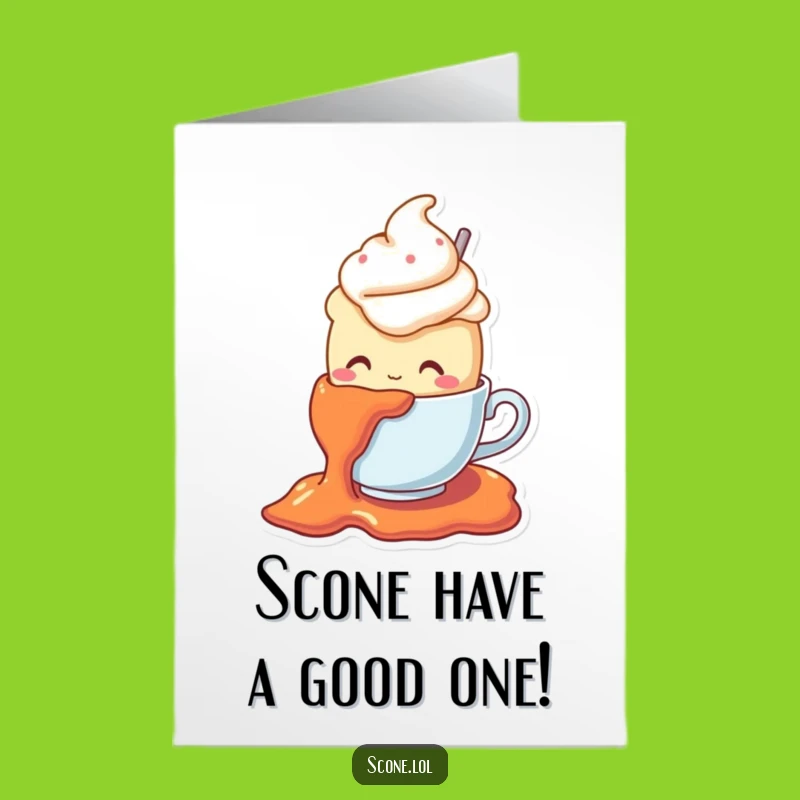 Funny Free Printable Scone Birthday Card - Jam Slip Surprise for a Hilarious Downloadable Gift