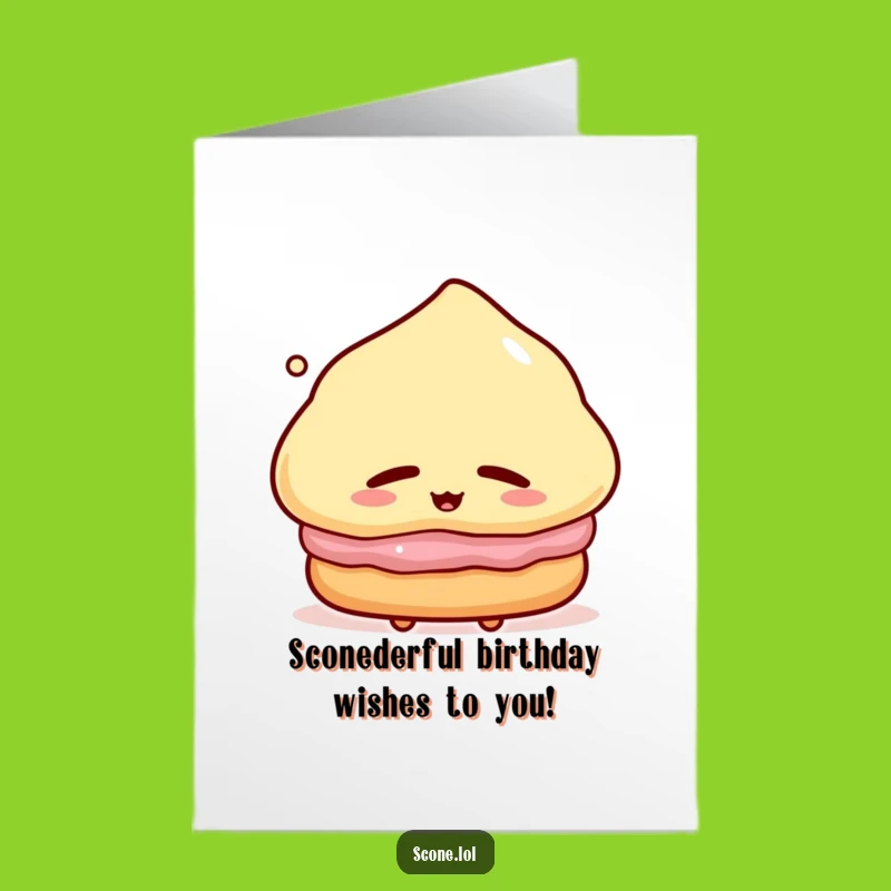 Happy Birthday Scone Card: Free Printable Funny Downloadable Gift for Scone Lovers