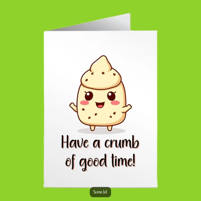 Free Printable Scone Crumb Birthday Card: Share the Joy Downloadable Gift!