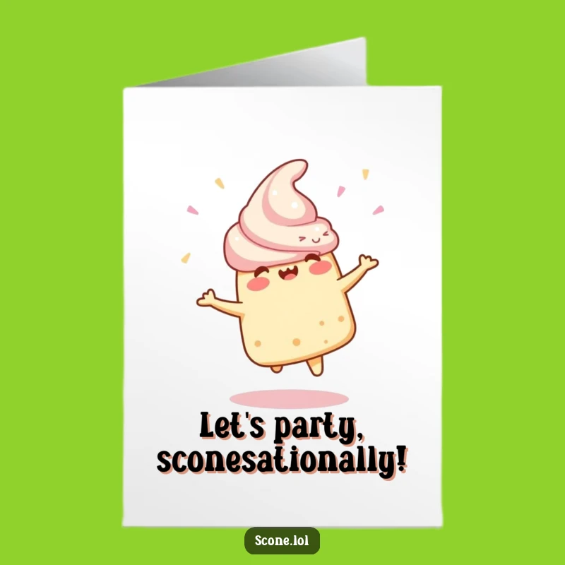 Birthday Scone Card: Free Printable Funny Downloadable Gift for a Joyful Celebration