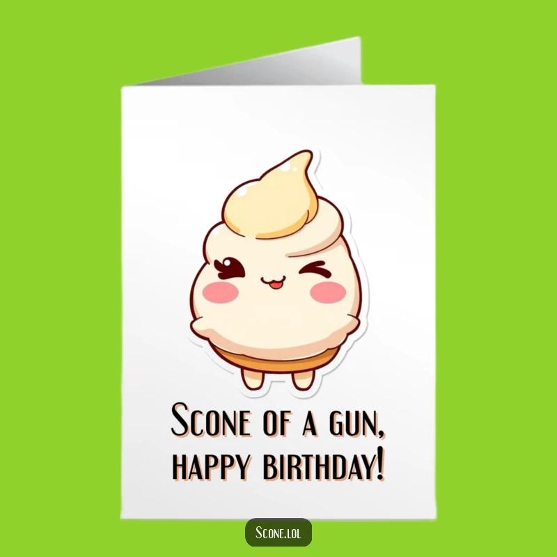 Free Printable Birthday Card: Winking Scone's Birthday Wish - Funny Downloadable Gift