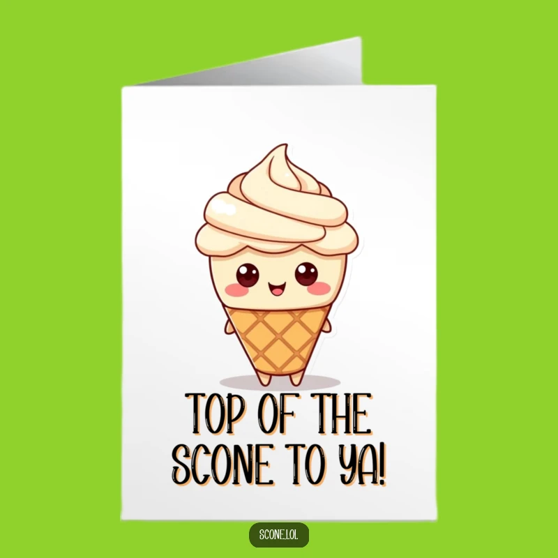 Sweet Free Printable Birthday Card: Cream Hat Scone, Downloadable & Print at Home